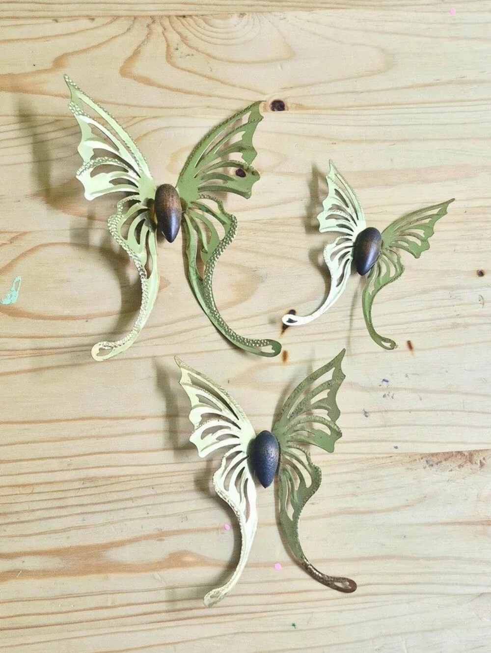 MCM Gold Butterfly Wall Decor - Set of 3